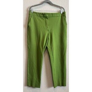 Max Mara Italy Straight Leg Green Trouser Dress Pants Women’s Size 14